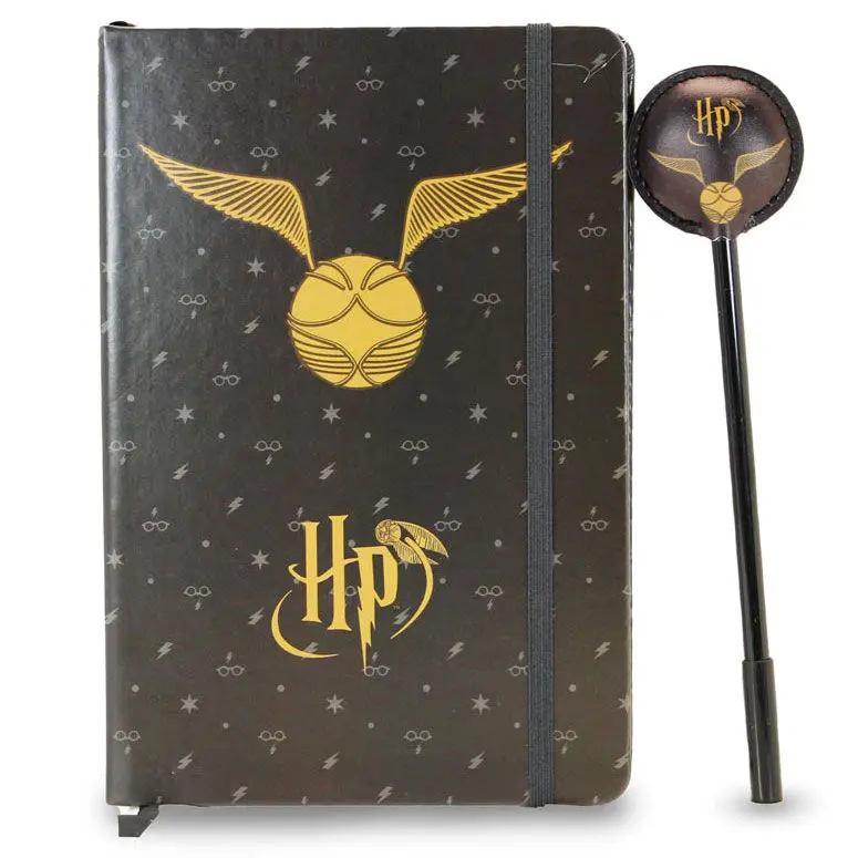 Set cadou Notebook Harry Potter cu pix Golden Snitch poza produsului