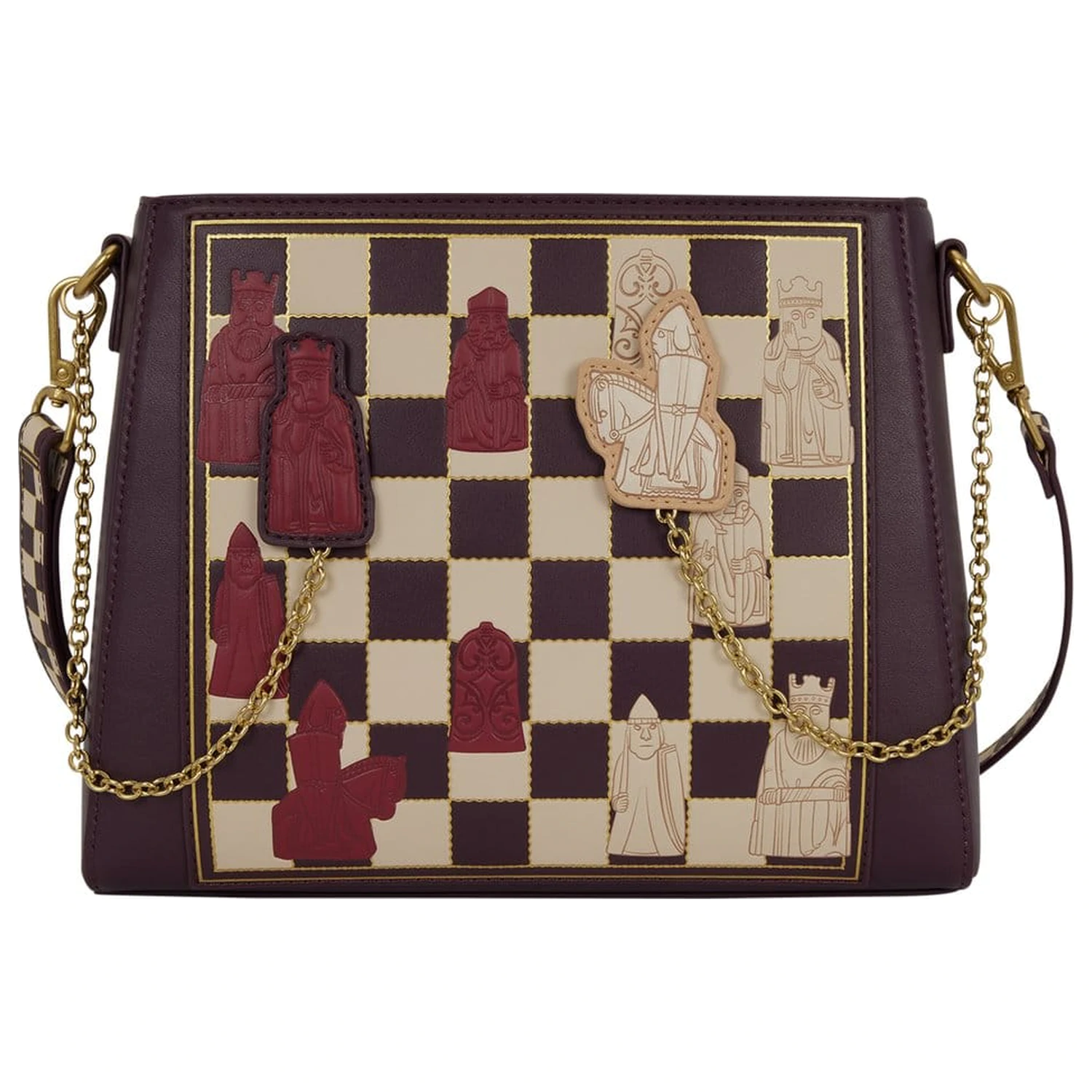 Geanta crossbody Harry Potter by Loungefly Wizard Chess cu piese de joc playable poza produsului