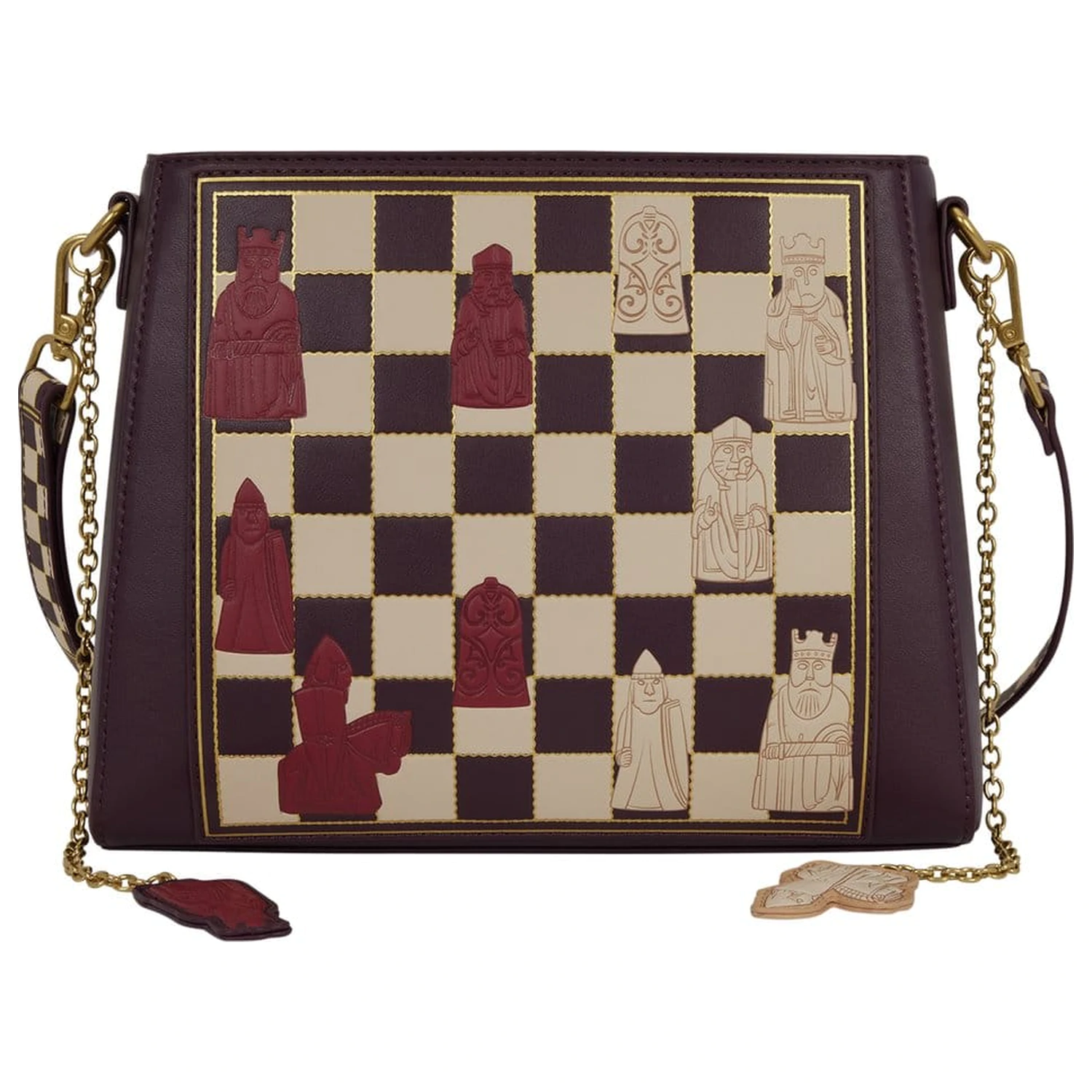 Geanta crossbody Harry Potter by Loungefly Wizard Chess cu piese de joc playable poza produsului