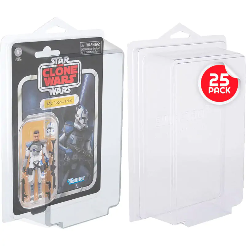 Star Wars & GI Joe 3.75” Figurine ambalate pe card Set 25 protectoare poza produsului