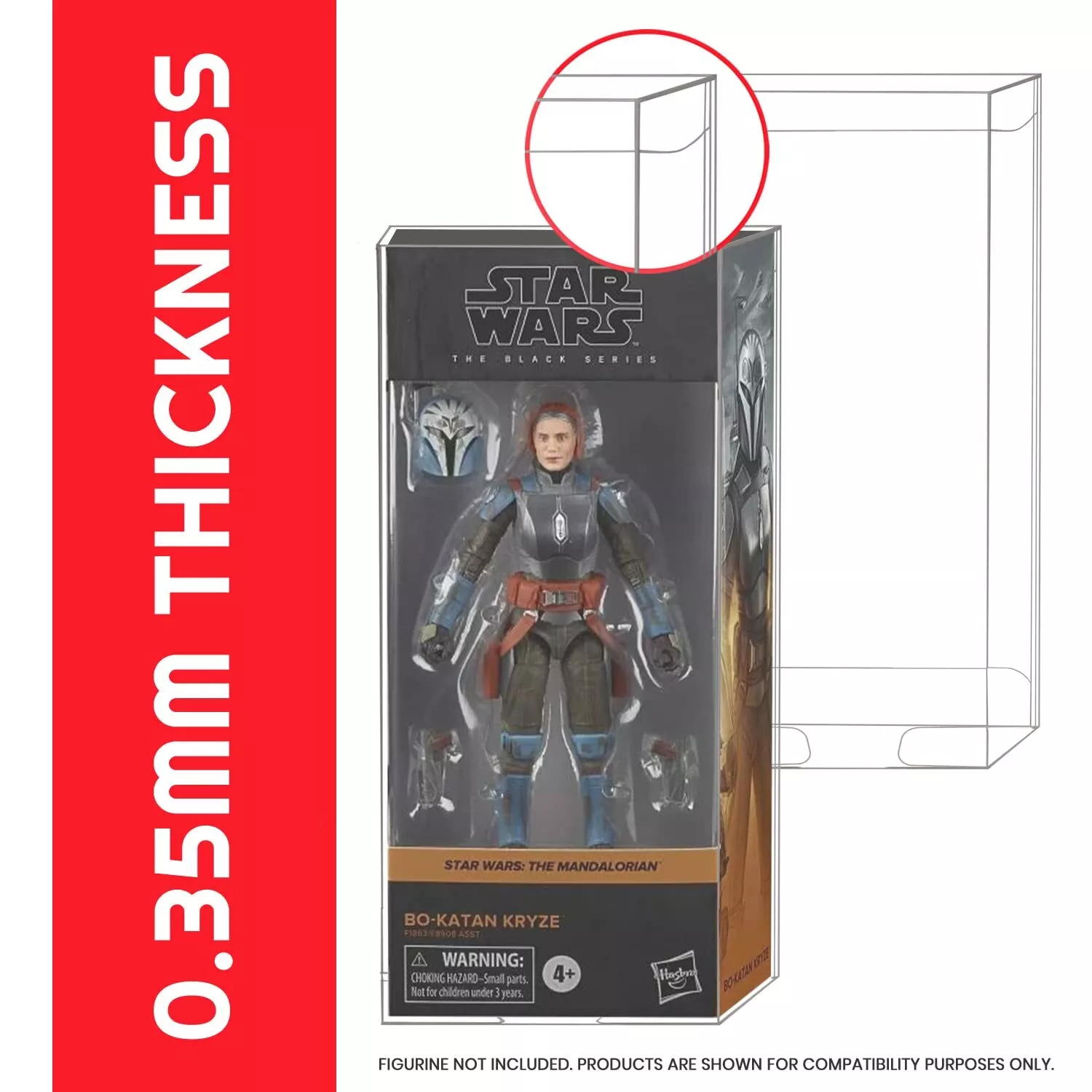 Hasbro Star Wars The Black Series Pachet 10 protectoare laterale cutie poza produsului