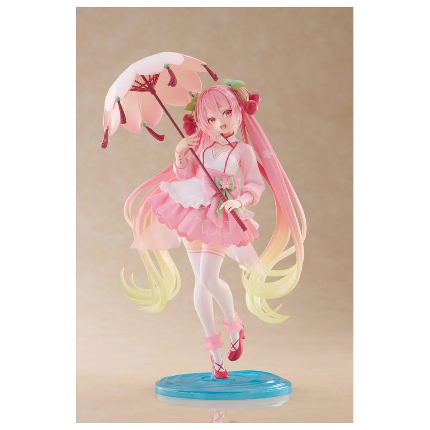 Hatsune Miku AMP PVC Statuie Newley Written Sakura Miku Sakura Dress Ver. 21 cm poza produsului