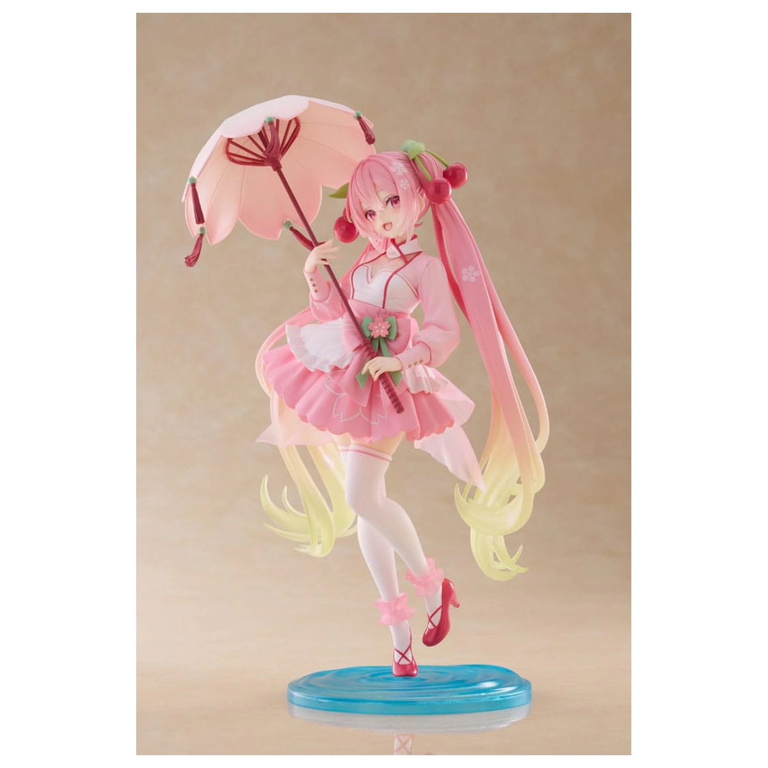 Hatsune Miku AMP PVC Statuie Newley Written Sakura Miku Sakura Dress Ver. 21 cm poza produsului