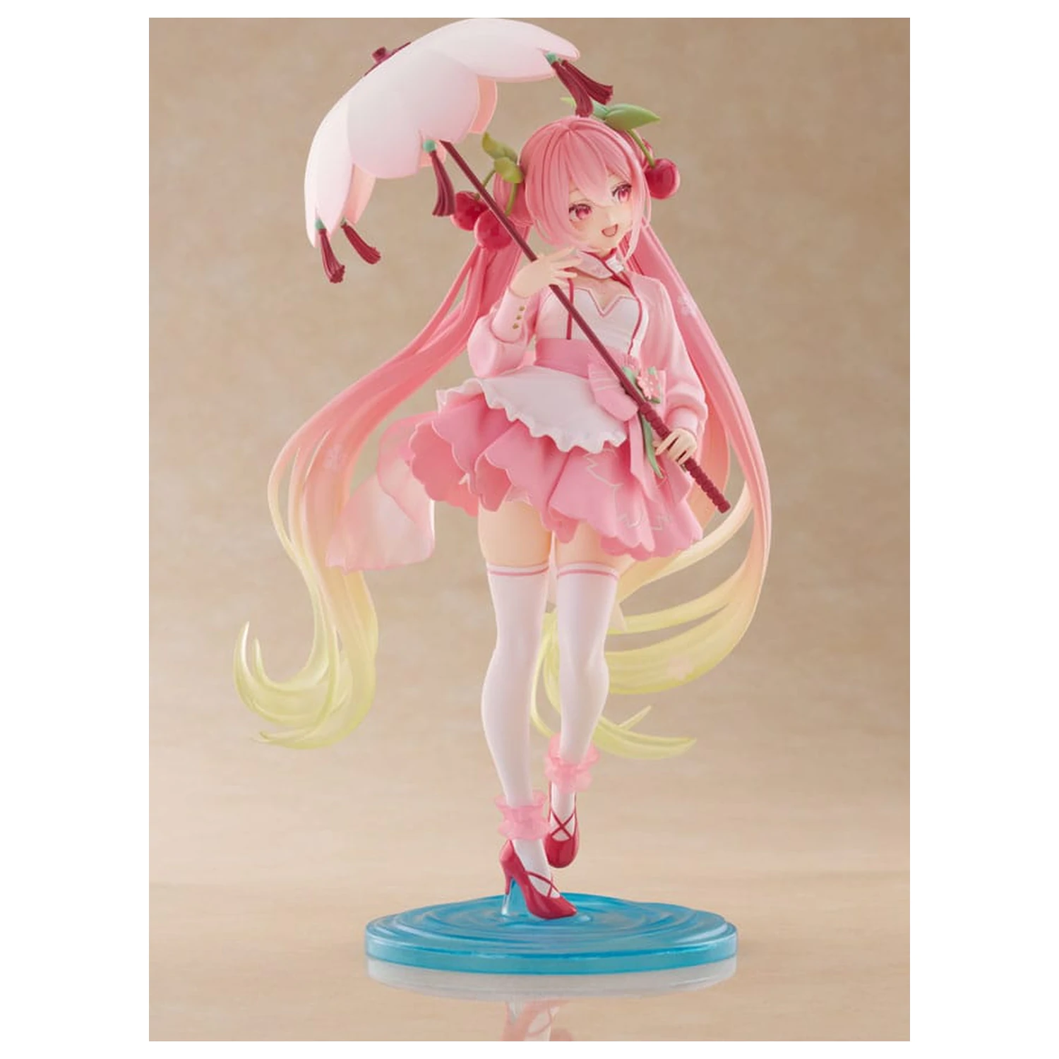Hatsune Miku AMP PVC Statuie Newley Written Sakura Miku Sakura Dress Ver. 21 cm poza produsului