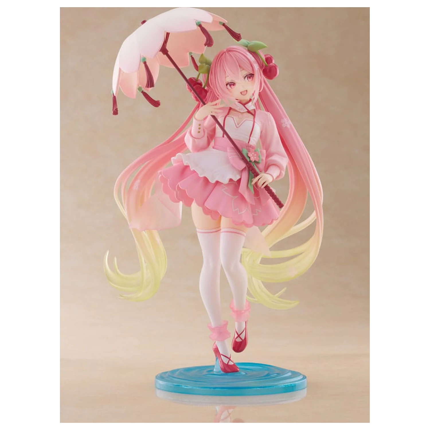 Hatsune Miku AMP PVC Statuie Newley Written Sakura Miku Sakura Dress Ver. 21 cm poza produsului