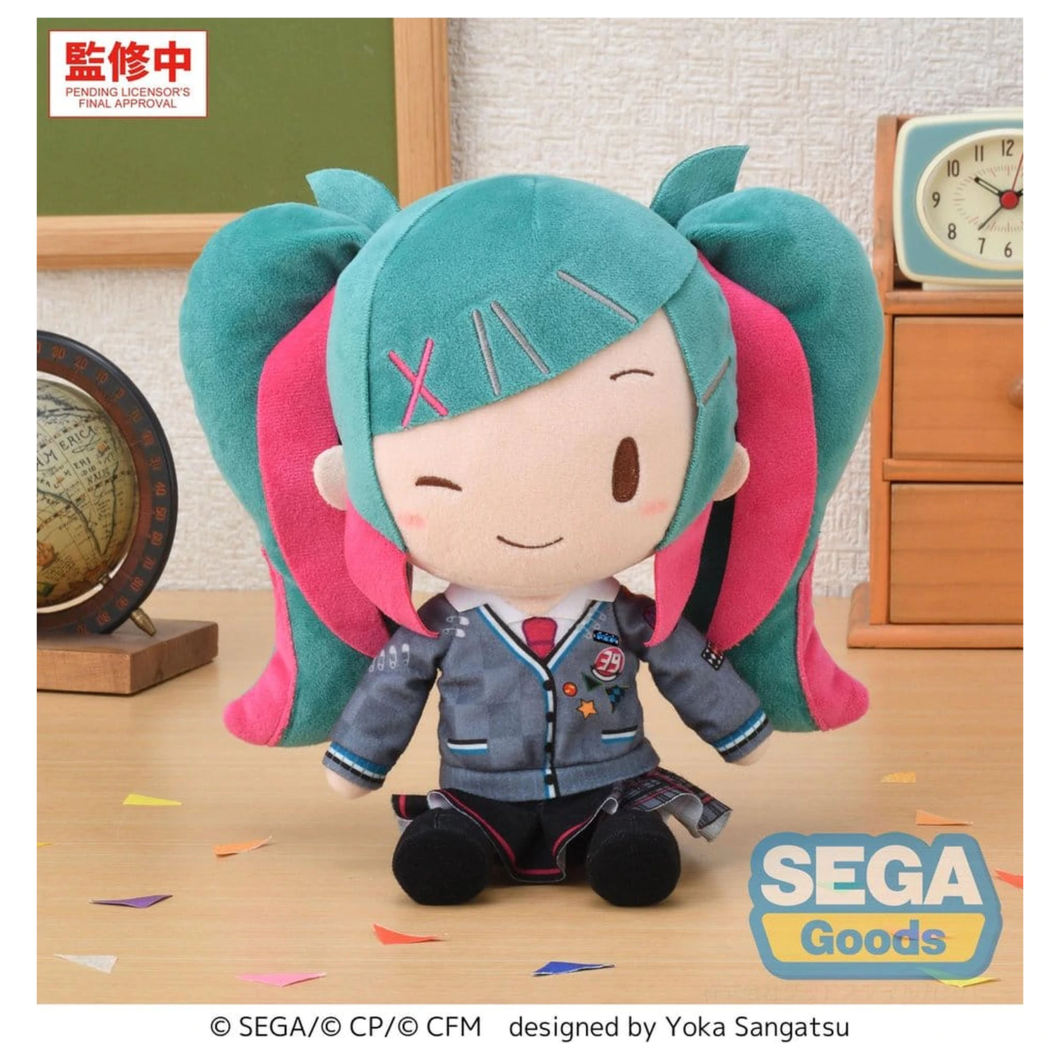Hatsune Miku: Colorful Stage! Figurina de pluș fuwa petit M -School SEKAI Hatsune Miku- poza produsului