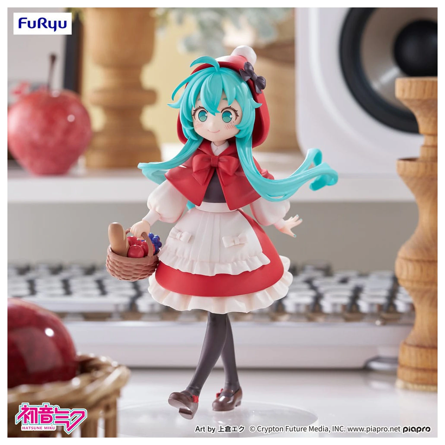 Statuie Hatsune Miku Desktop Fairy din PVC Hatsune Miku Little red riding hood Ver. 16 cm poza produsului