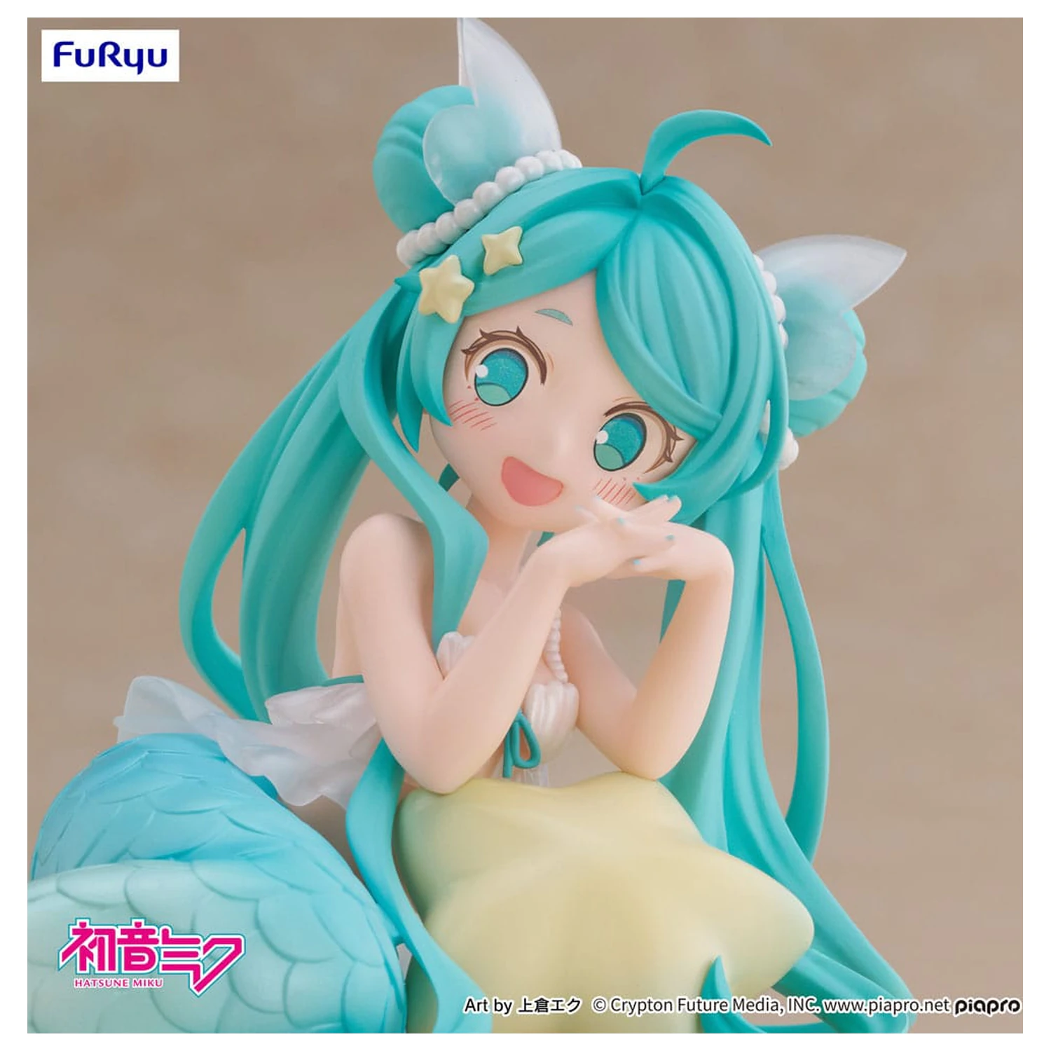 Hatsune Miku Desktop Fairy Statuie PVC Hatsune Miku Mermaid princess Ver. 9 cm poza produsului
