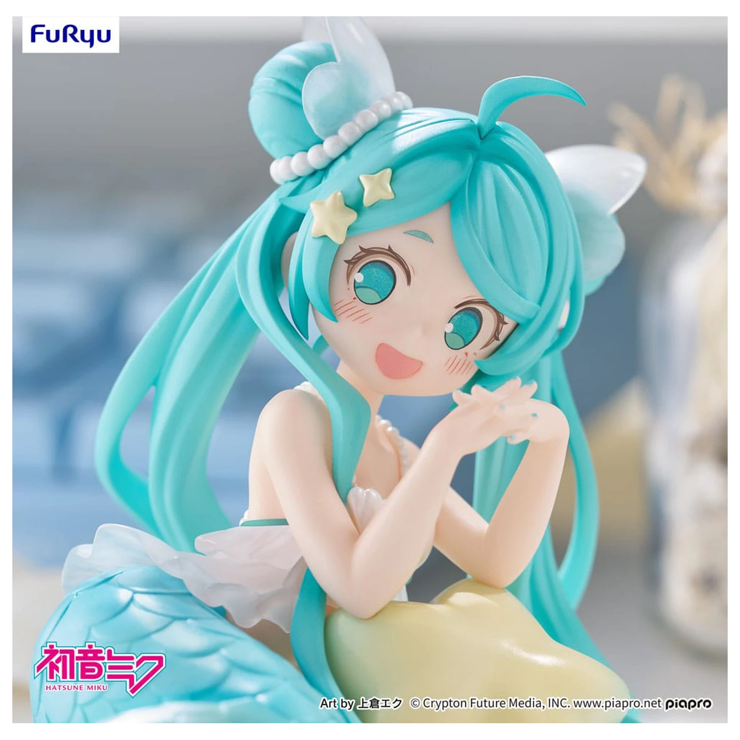 Hatsune Miku Desktop Fairy Statuie PVC Hatsune Miku Mermaid princess Ver. 9 cm poza produsului