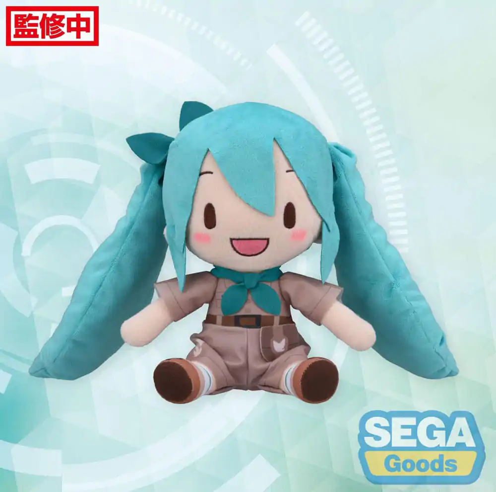 Figurină de pluș mică Hatsune Miku Fuwa Petit Hatsune Miku Going Out Series Zoo Ver. M 22 cm poza produsului