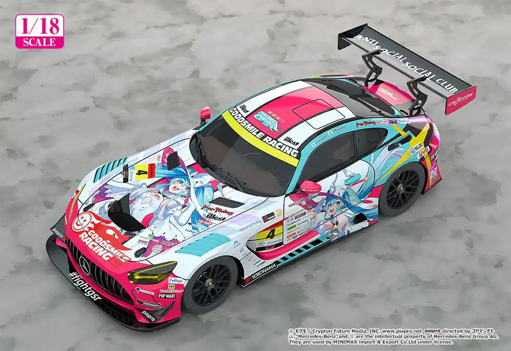 Hatsune Miku GT Project Vehicul 1/18 Hatsune Miku AMG 2024 Season Opening Ver. 26 cm poza produsului