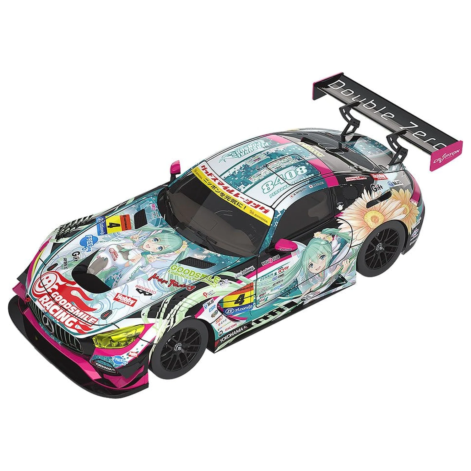 Hatsune Miku GT Project Vehicle 1/18 Good Smile Hatsune Miku AMG 2017 SUPER GT Ver. 26 cm poza produsului