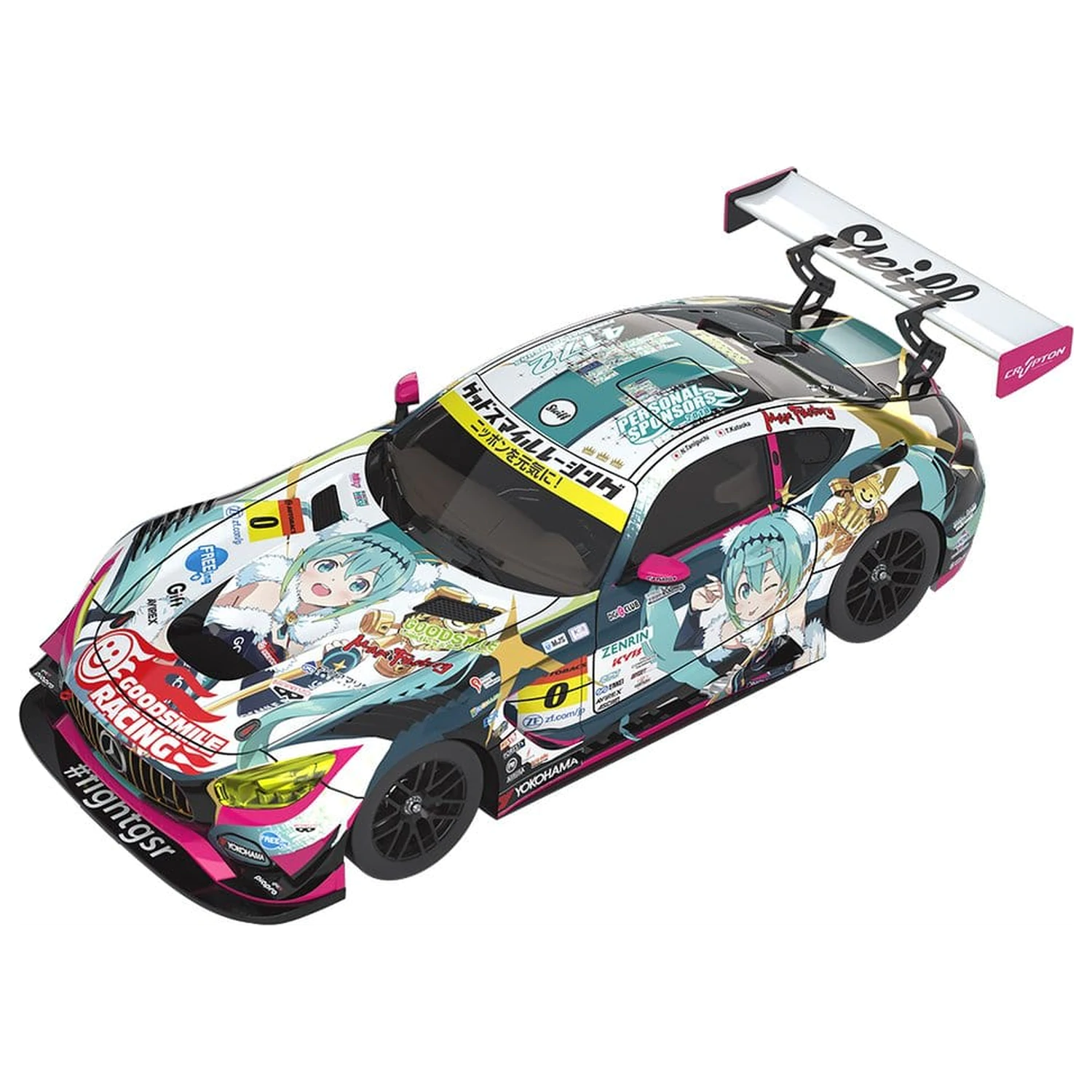 Hatsune Miku GT Project Vehicle 1/18 Good Smile Hatsune Miku AMG 2018 Final Race Ver. 26 cm poza produsului