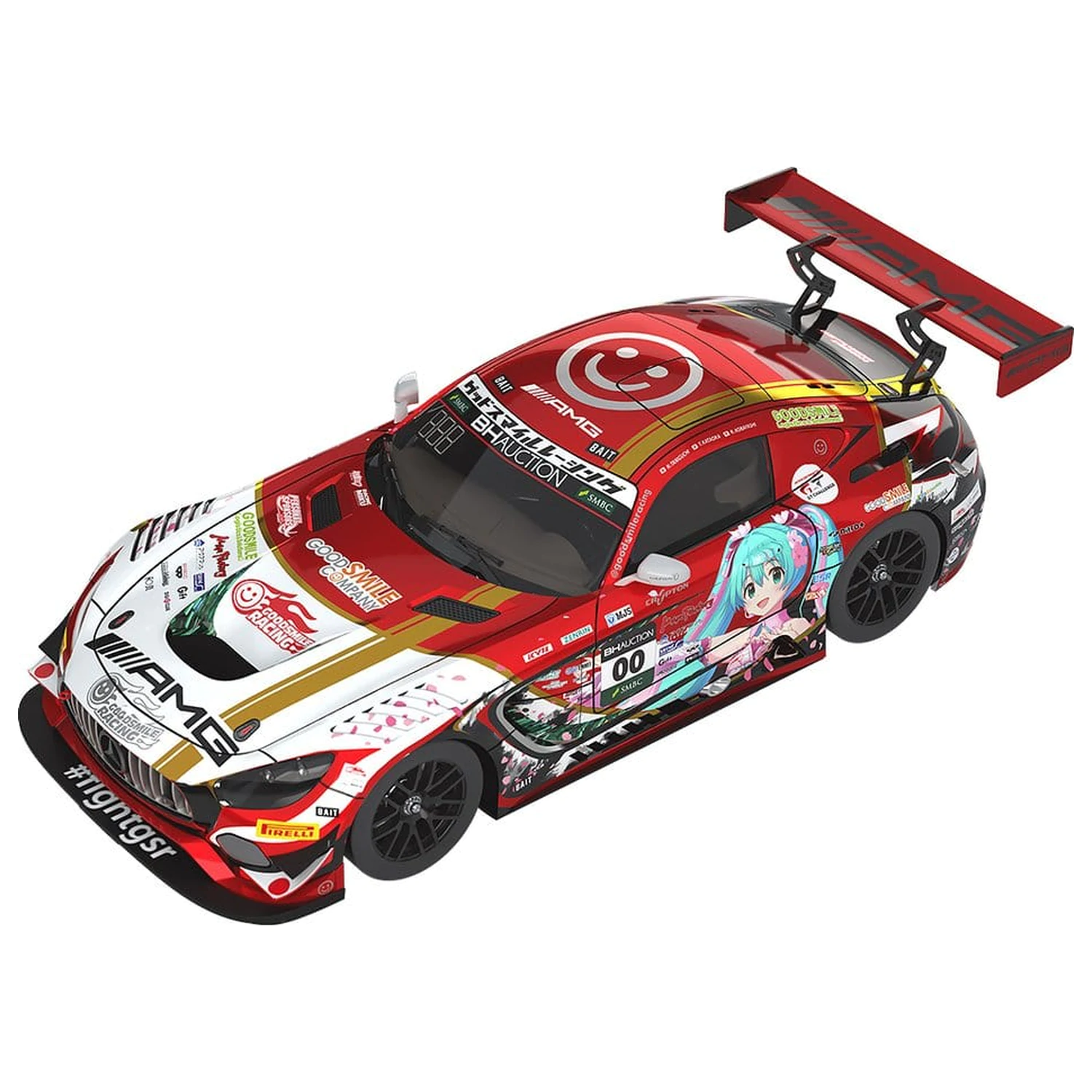 Hatsune Miku GT Project Vehicul 1/18 Mercedes-AMG Team GOOD SMILE 2019 SUZUKA 10HOURS Ver. 26 cm poza produsului