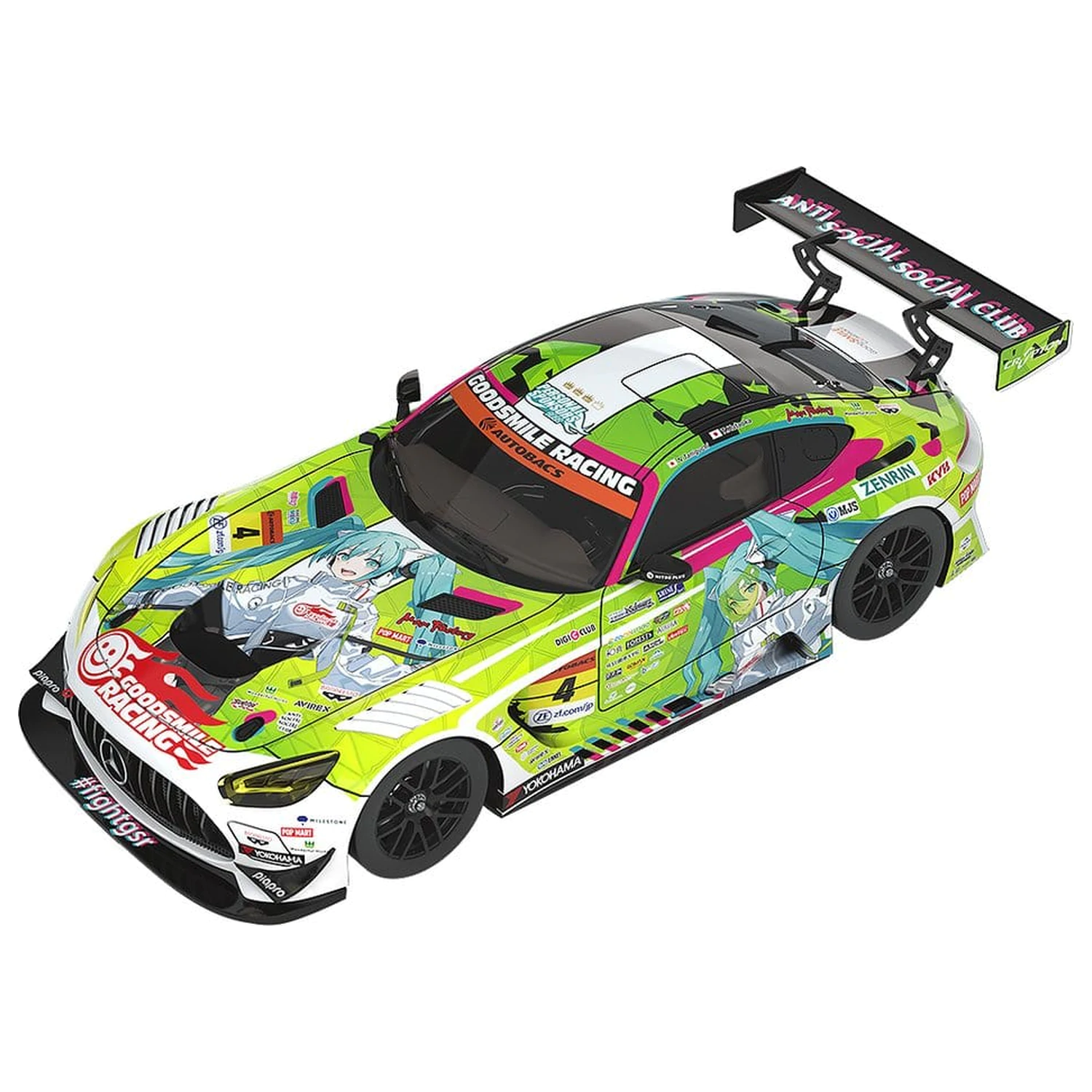 Hatsune Miku GT Project Vehicul 1/43 Good Smile Hatsune Miku AMG 2022 Season Opening Ver. 11 cm poza produsului