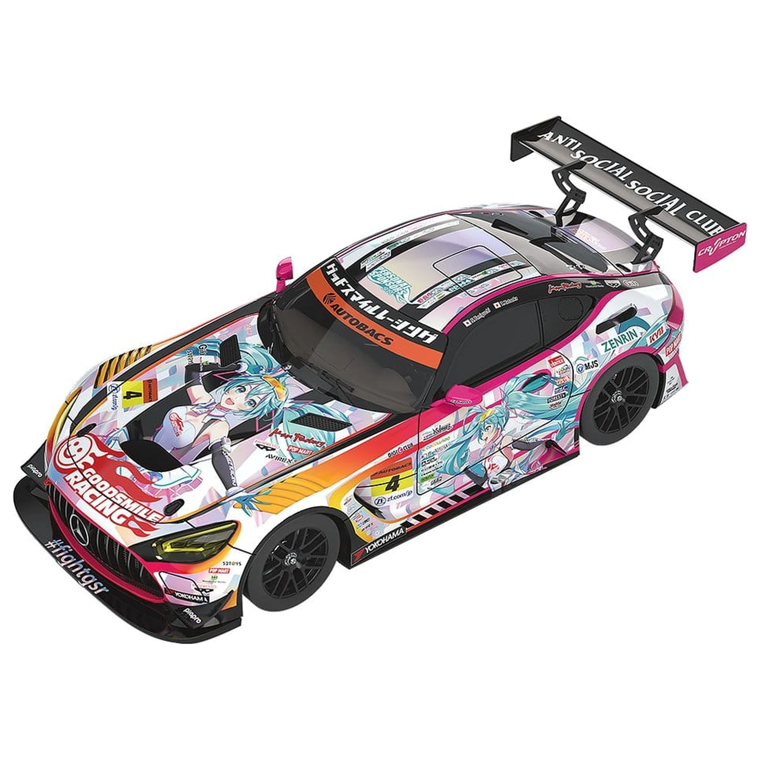 Hatsune Miku GT Project Vehicul 1/64 Hatsune Miku AMG 2021 SUPER GT Round 5 Ver. 7 cm poza produsului