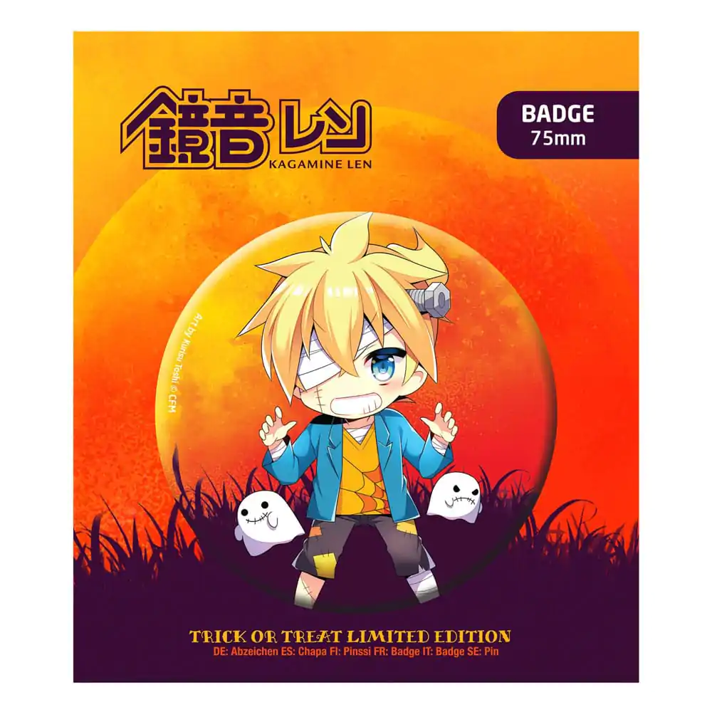 Hatsune Miku Pin Badge Ediție Limitată Halloween Kagamine Len poza produsului