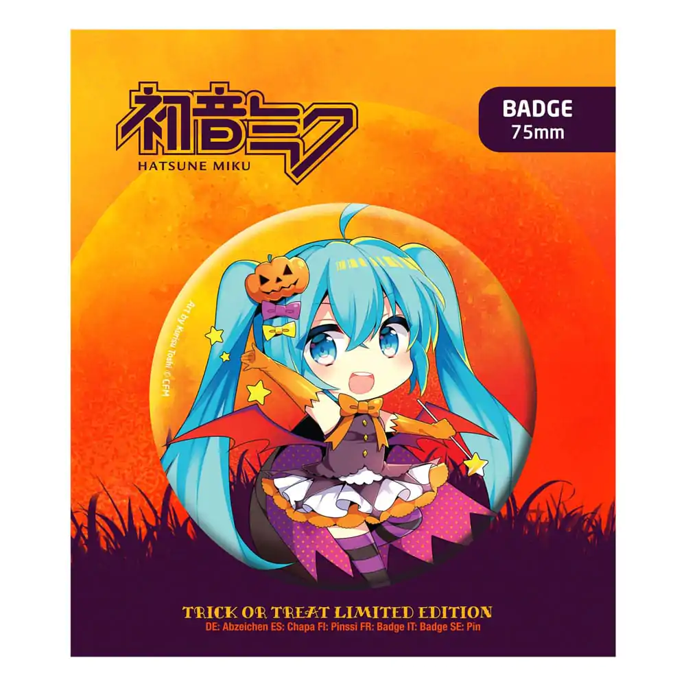 Hatsune Miku Pin Badge Ediție Limitată Halloween Hatsune Miku poza produsului