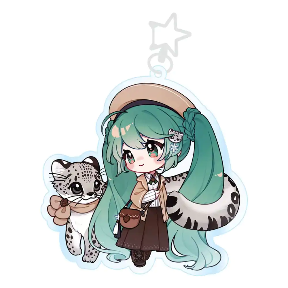 Breloc acrilic Hatsune Miku Kawaii Winter Time poza produsului