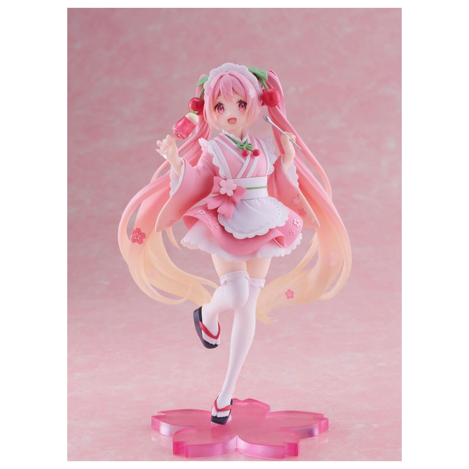 Hatsune Miku Statuie PVC Newley Written Sakura Miku Japanese Cafe Ver. Reissue 18 cm poza produsului