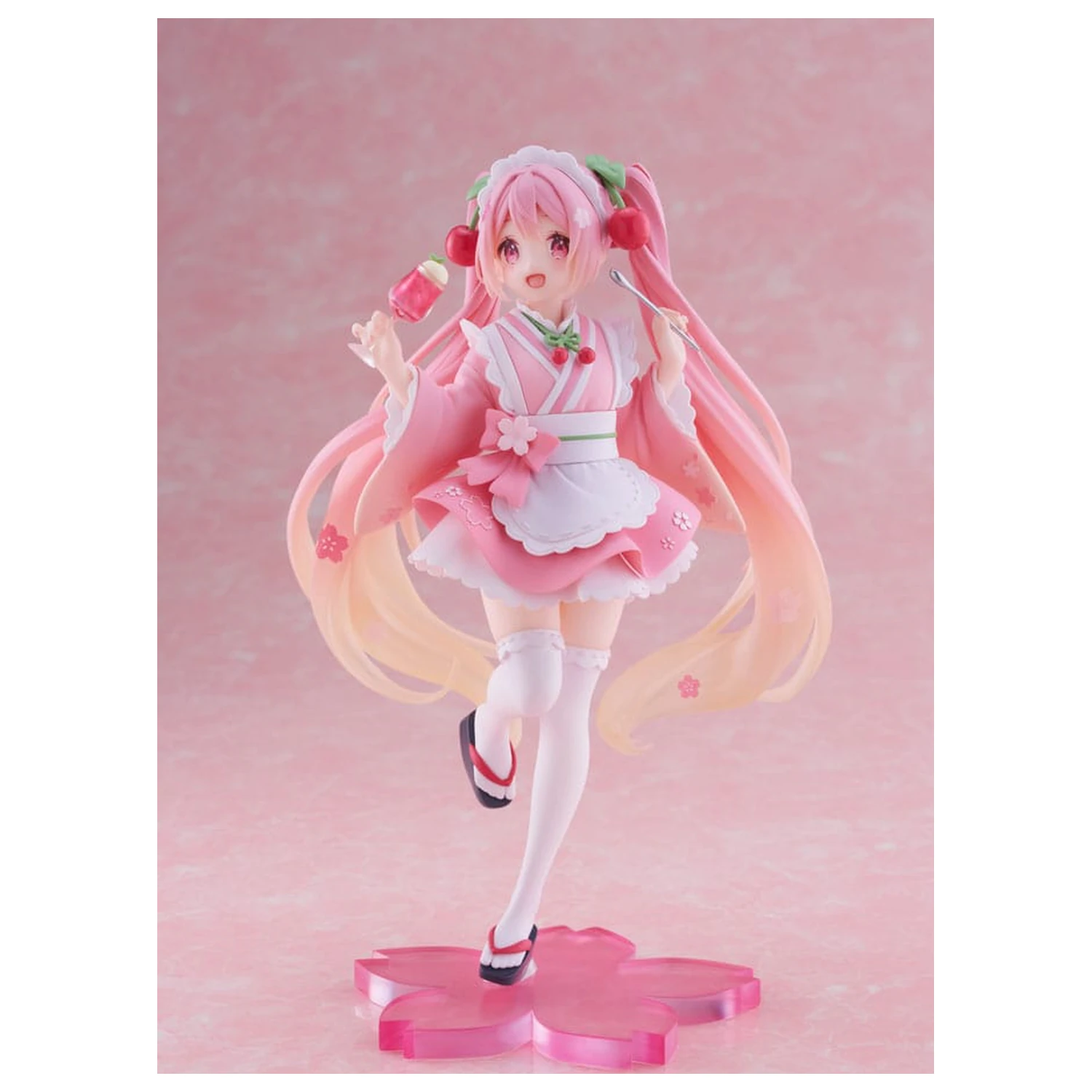 Hatsune Miku Statuie PVC Newley Written Sakura Miku Japanese Cafe Ver. Reissue 18 cm poza produsului