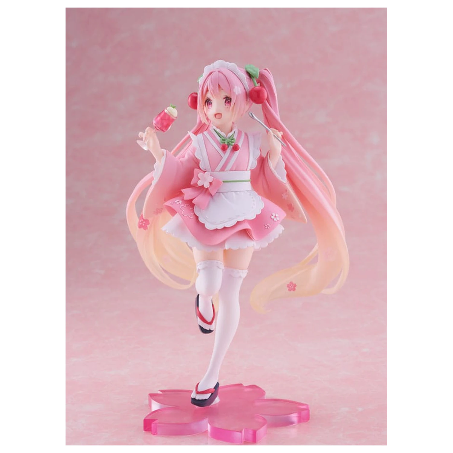 Hatsune Miku Statuie PVC Newley Written Sakura Miku Japanese Cafe Ver. Reissue 18 cm poza produsului