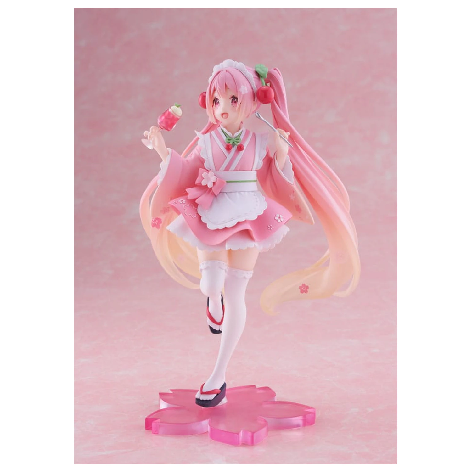 Hatsune Miku Statuie PVC Newley Written Sakura Miku Japanese Cafe Ver. Reissue 18 cm poza produsului