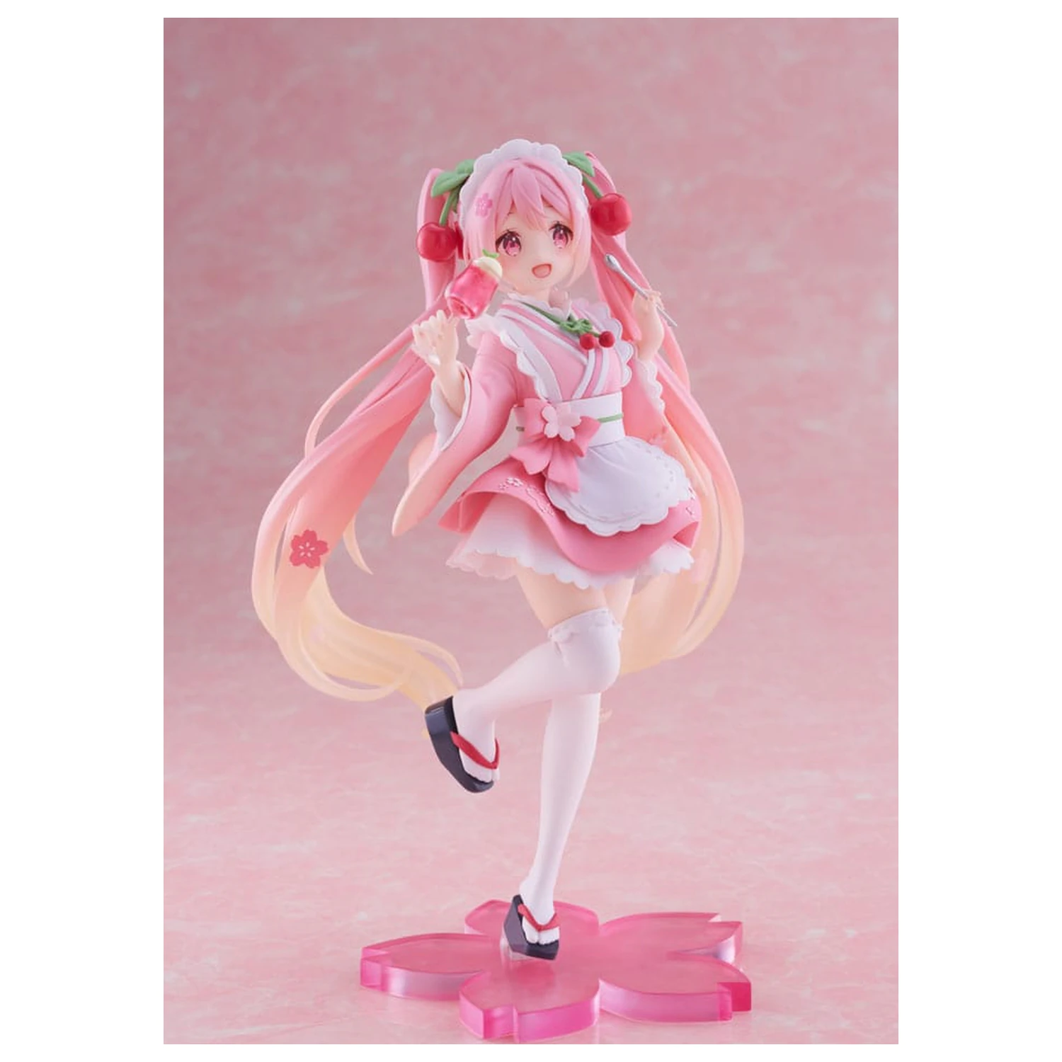 Hatsune Miku Statuie PVC Newley Written Sakura Miku Japanese Cafe Ver. Reissue 18 cm poza produsului