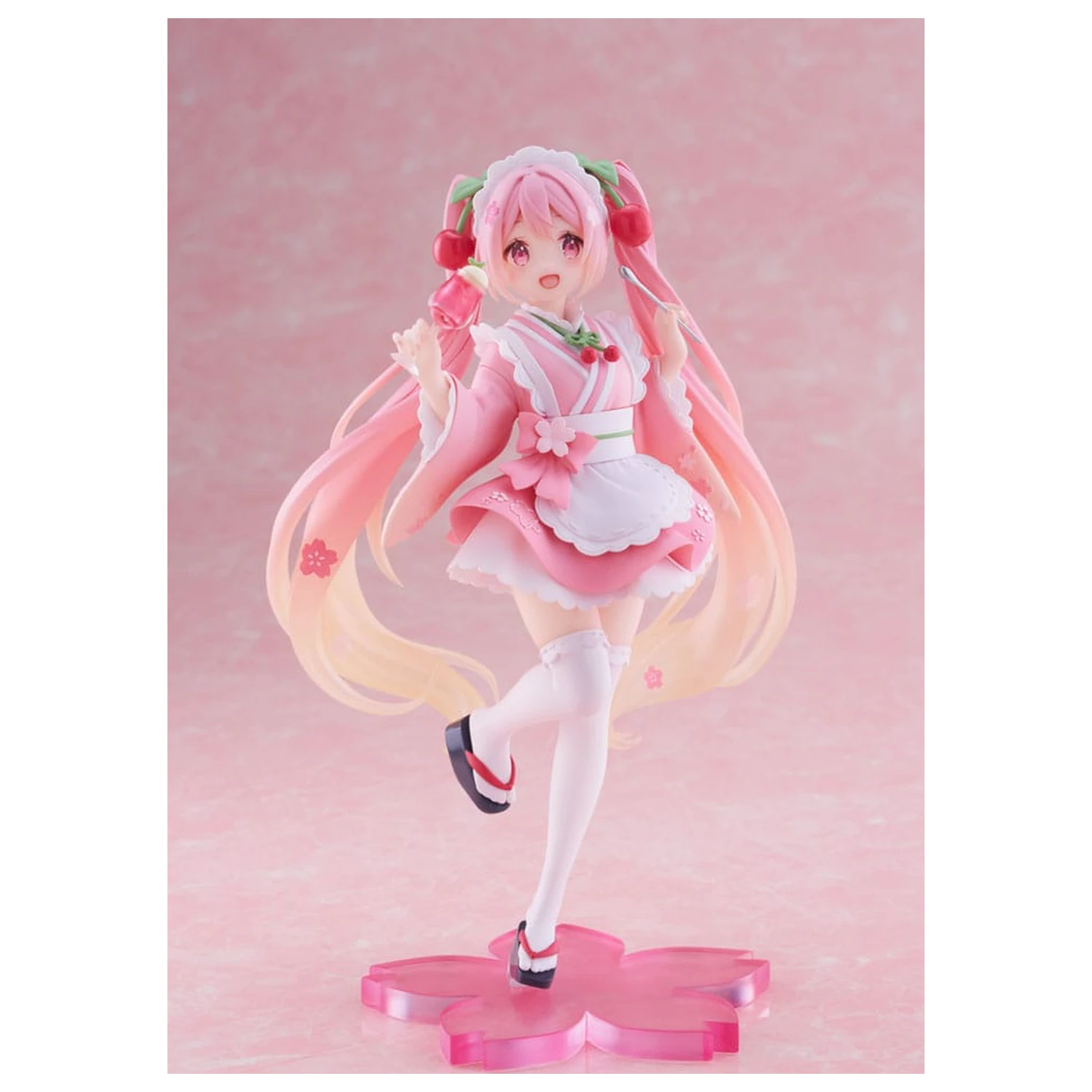 Hatsune Miku Statuie PVC Newley Written Sakura Miku Japanese Cafe Ver. Reissue 18 cm poza produsului