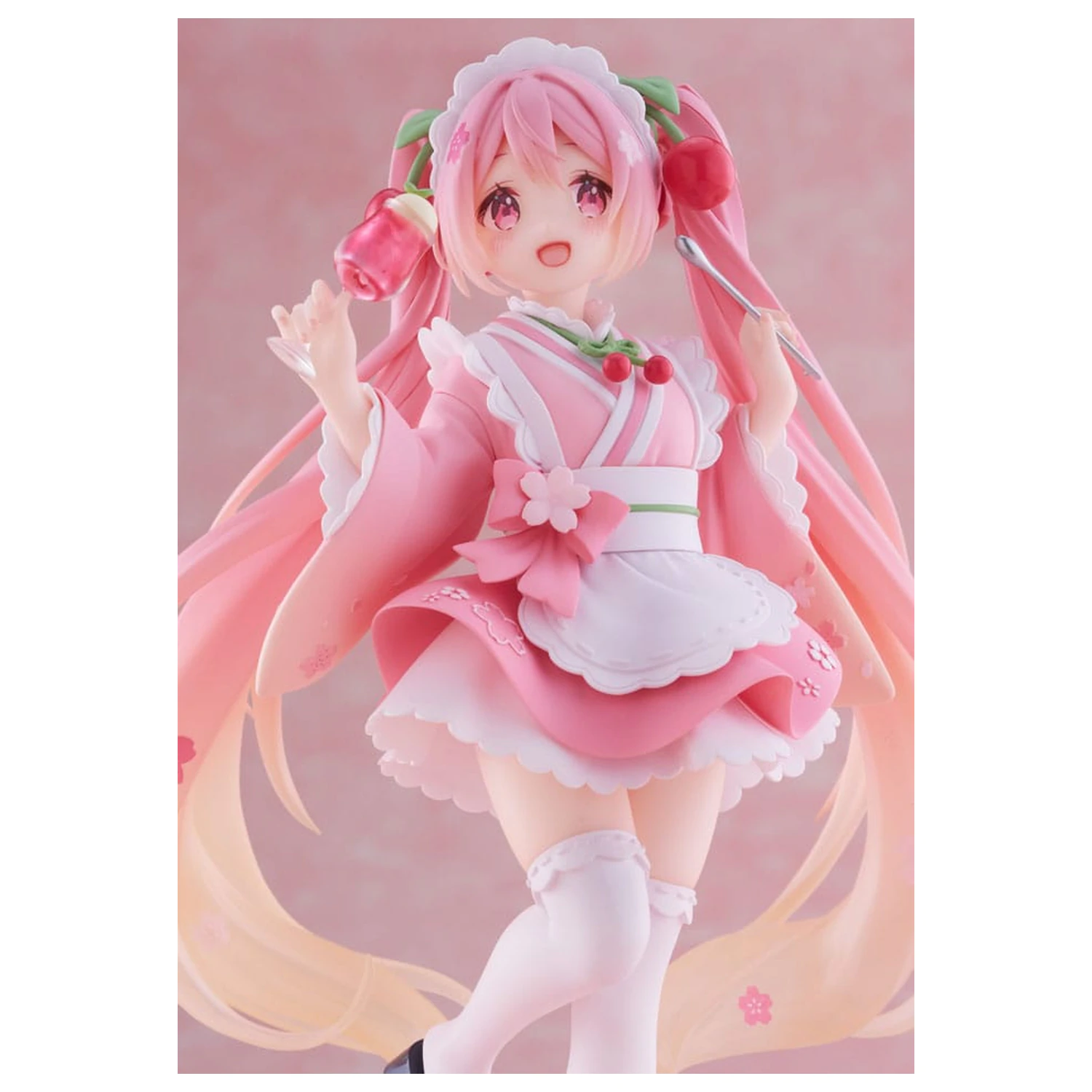 Hatsune Miku Statuie PVC Newley Written Sakura Miku Japanese Cafe Ver. Reissue 18 cm poza produsului