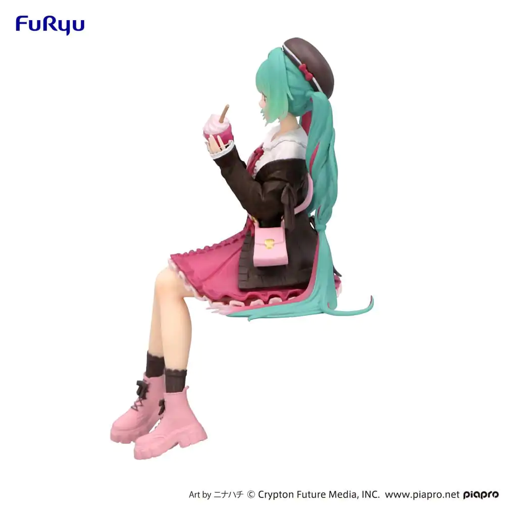 Statuie PVC Opritor de Tăiței Hatsune Miku Autumn Date Pink Color Ver. 14 cm poza produsului