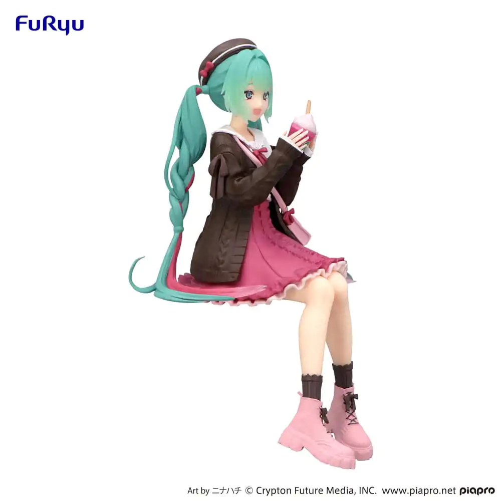 Statuie PVC Opritor de Tăiței Hatsune Miku Autumn Date Pink Color Ver. 14 cm poza produsului