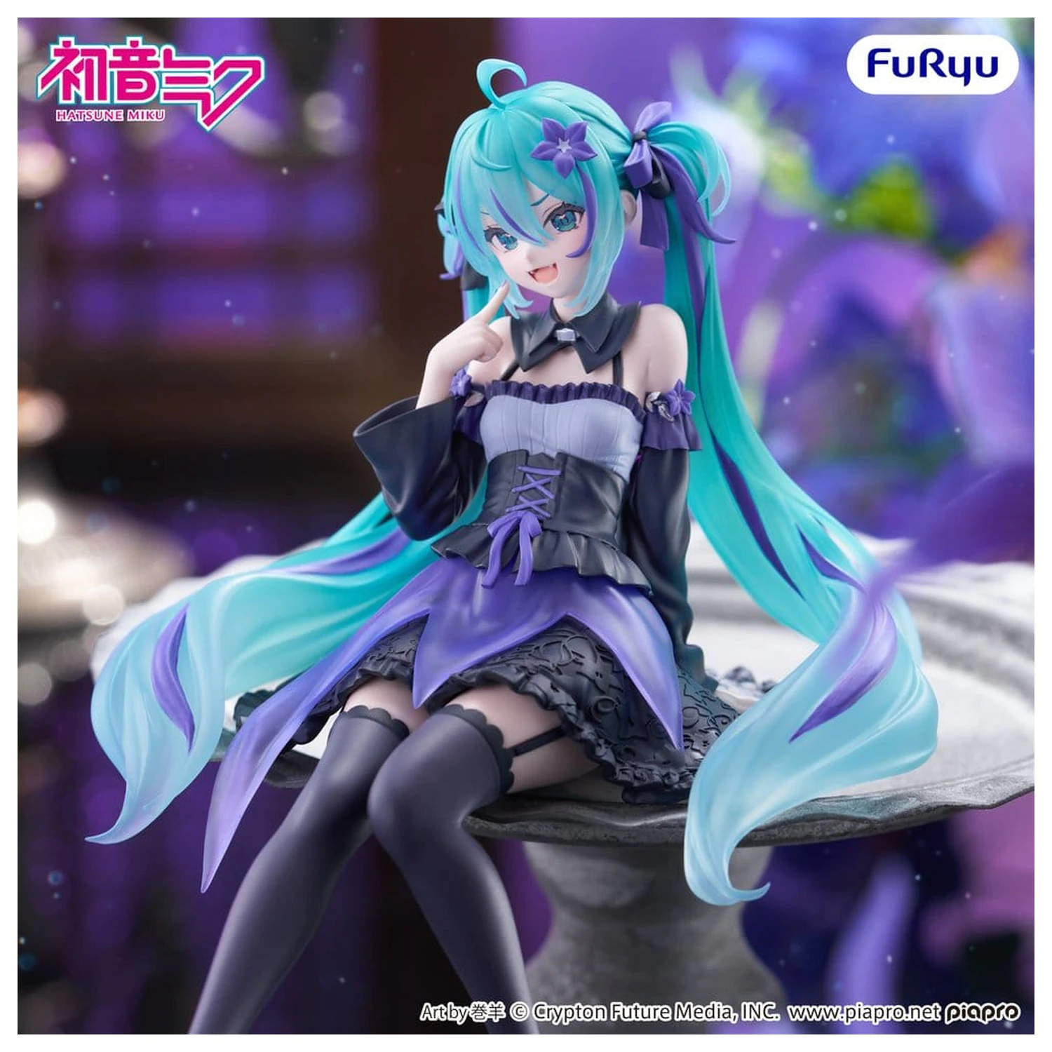 Hatsune Miku Noodle Stopper Figurina PVC Flower Fairy Bellflower 14 cm poza produsului
