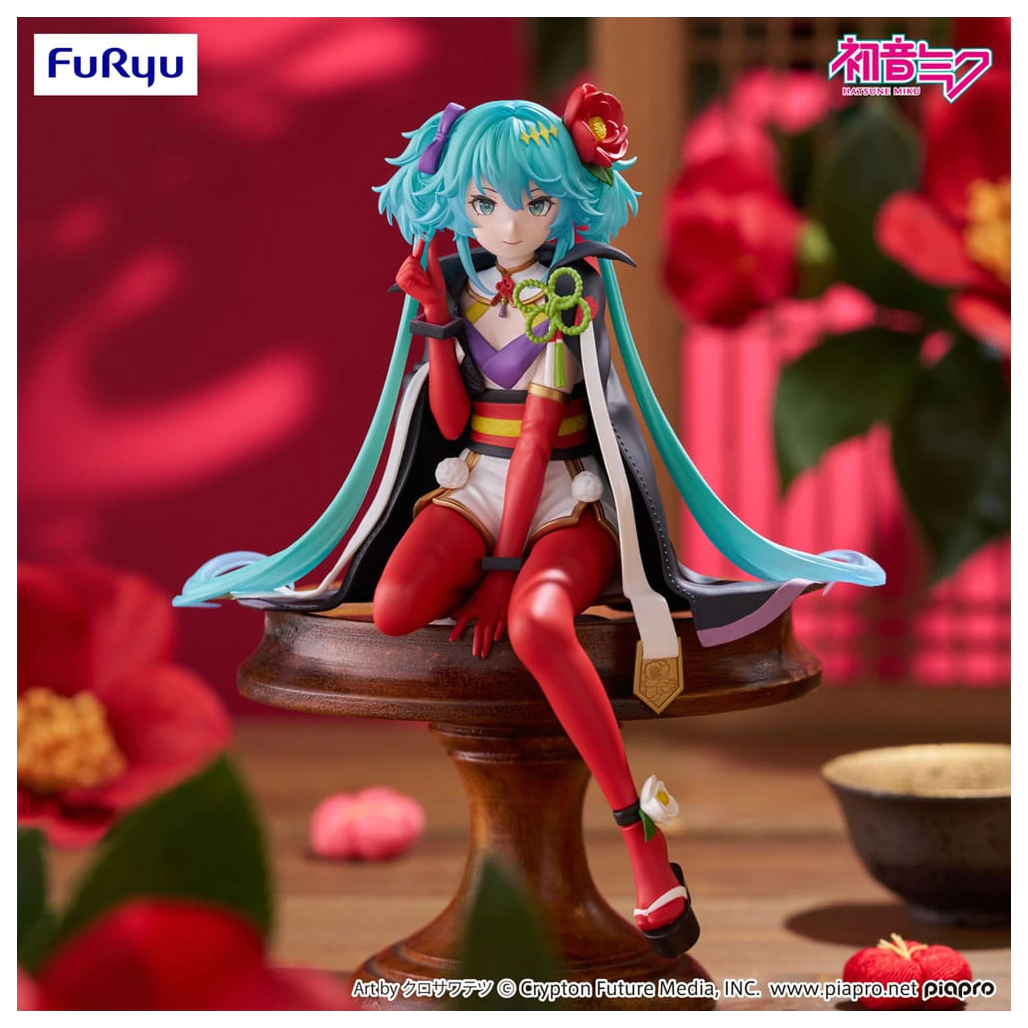 Hatsune Miku Noodle Stopper Statuie din PVC Flower Fairy Camellia 15 cm poza produsului