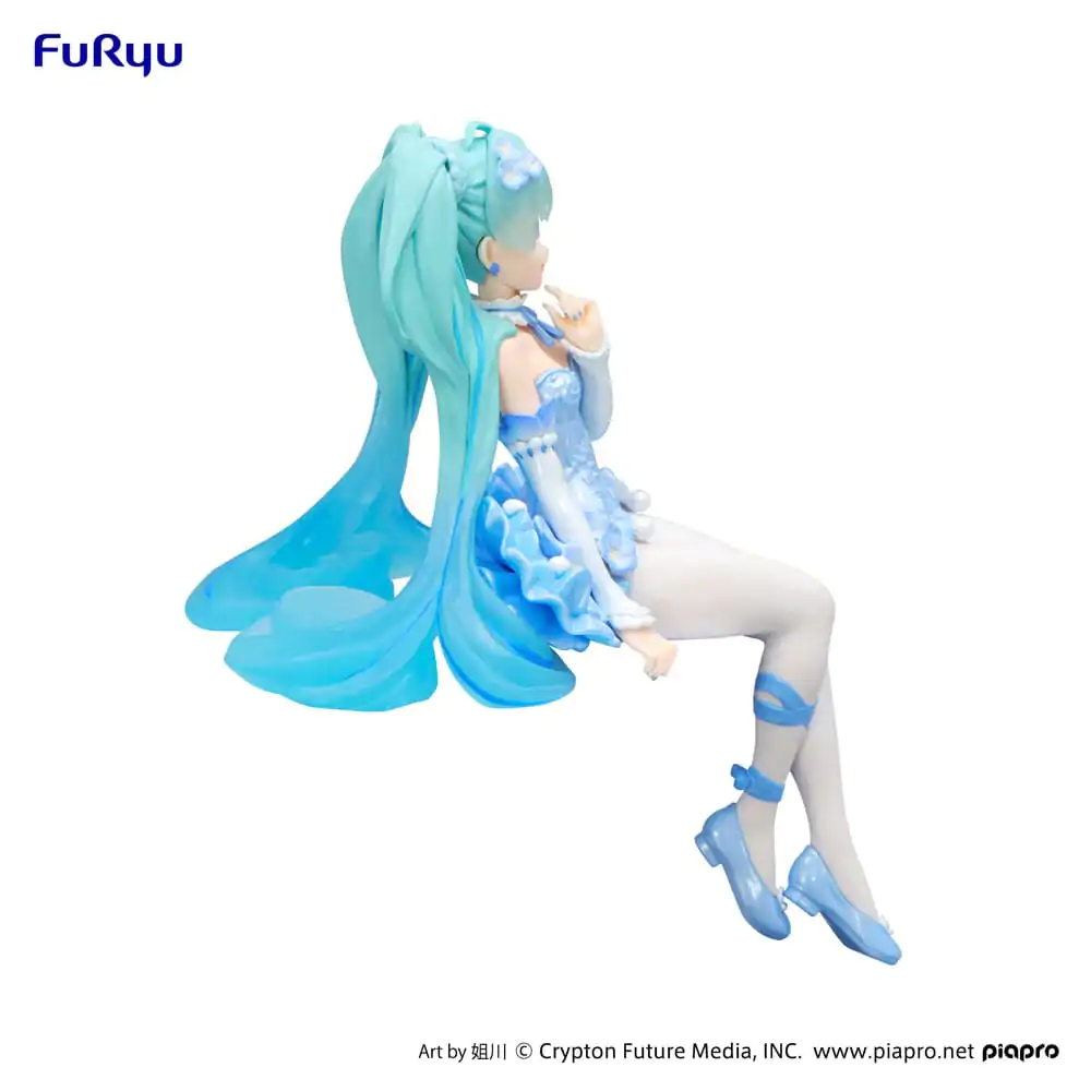 Statuie PVC opritor de tăiței Hatsune Miku Zâna Florilor Nemophila Pail Albastru Culoare Ver. 15 cm poza produsului