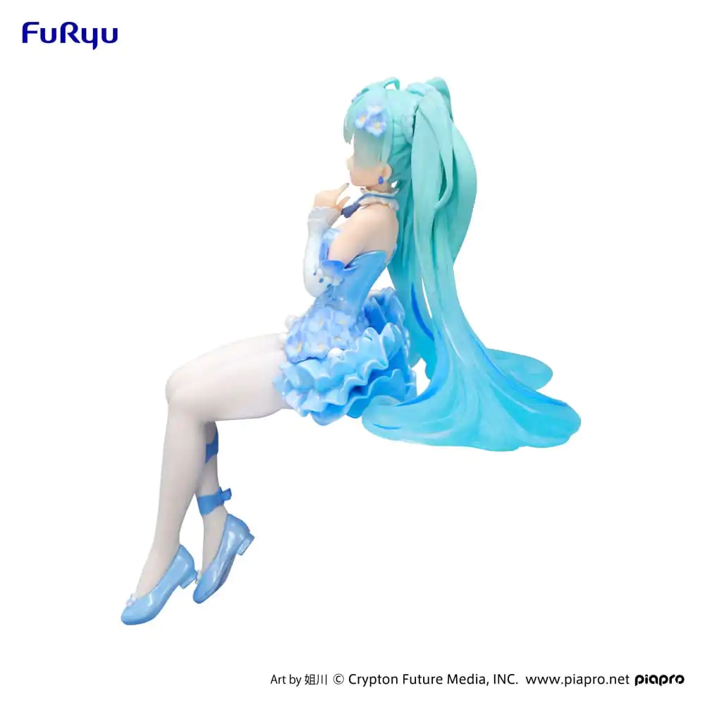 Statuie PVC opritor de tăiței Hatsune Miku Zâna Florilor Nemophila Pail Albastru Culoare Ver. 15 cm poza produsului