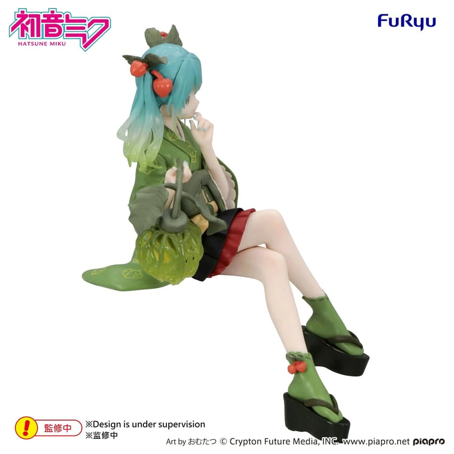 Hatsune Miku Noodle Stopper PVC Figura Flower Fairy Winter Cherry Green Color Ver. 15 cm poza produsului