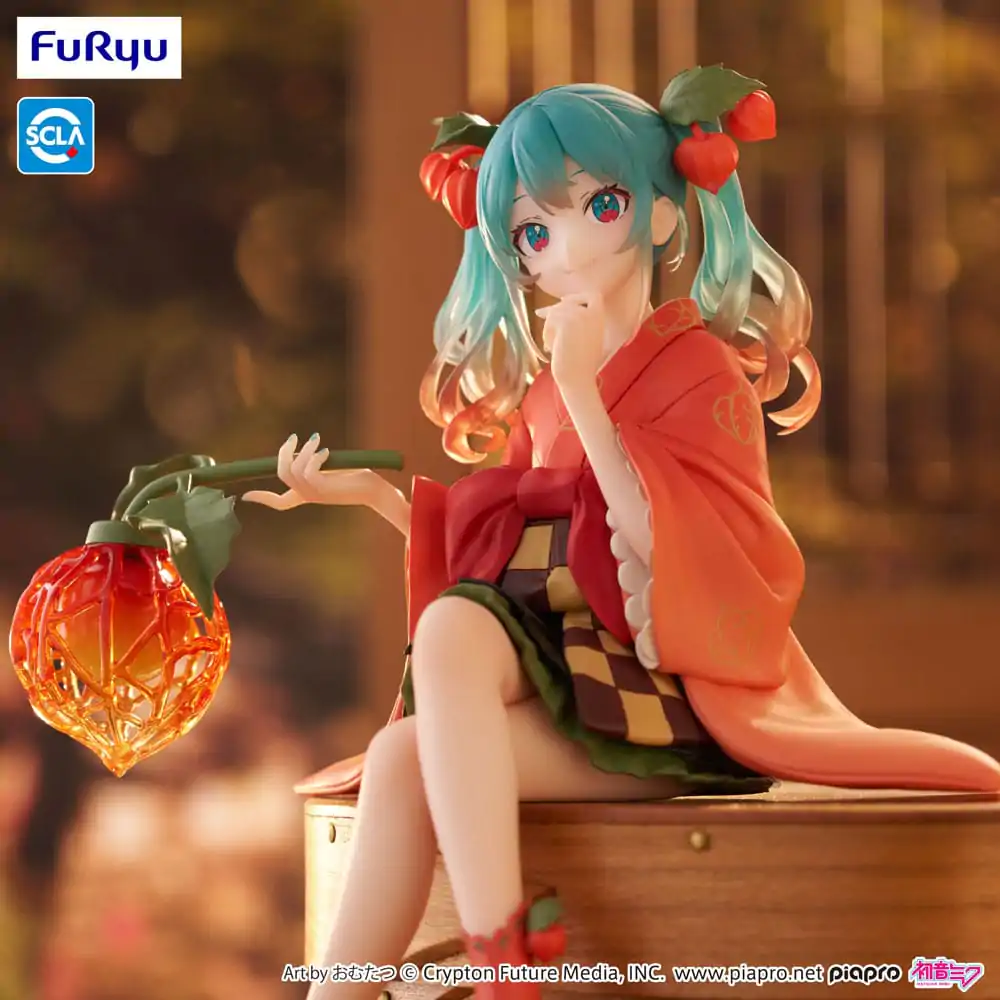 Statuetă PVC Opritor de Tăiței Hatsune Miku Flower Fairy Winter Cherry 15 cm poza produsului