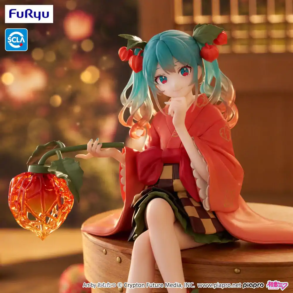 Statuetă PVC Opritor de Tăiței Hatsune Miku Flower Fairy Winter Cherry 15 cm poza produsului