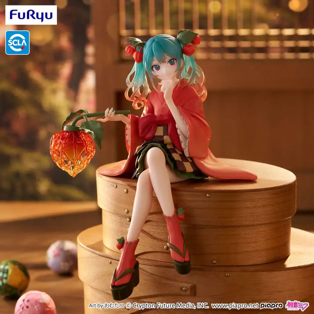 Statuetă PVC Opritor de Tăiței Hatsune Miku Flower Fairy Winter Cherry 15 cm poza produsului