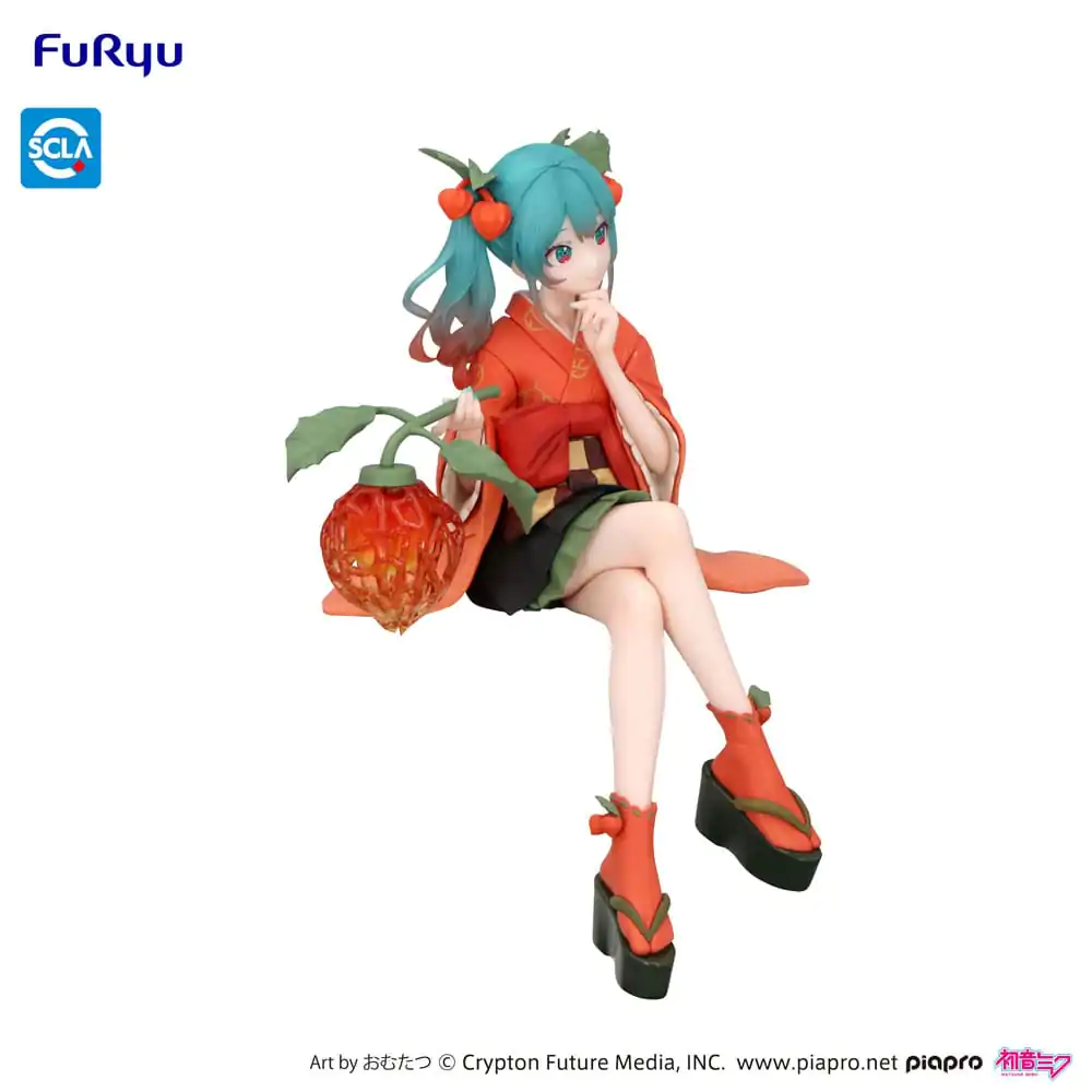 Statuetă PVC Opritor de Tăiței Hatsune Miku Flower Fairy Winter Cherry 15 cm poza produsului