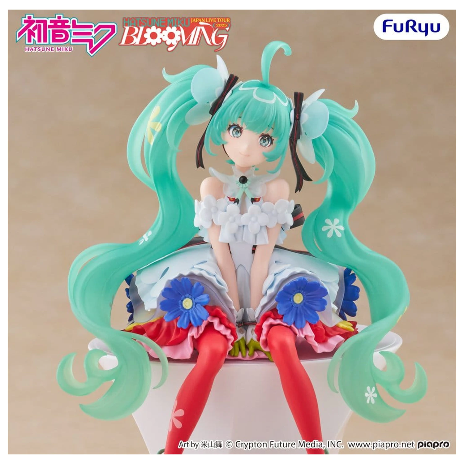 Hatsune Miku Noodle Stopper statuie din PVC Hatsune Miku Japan Live Tour 2025 Blooming 14 cm poza produsului