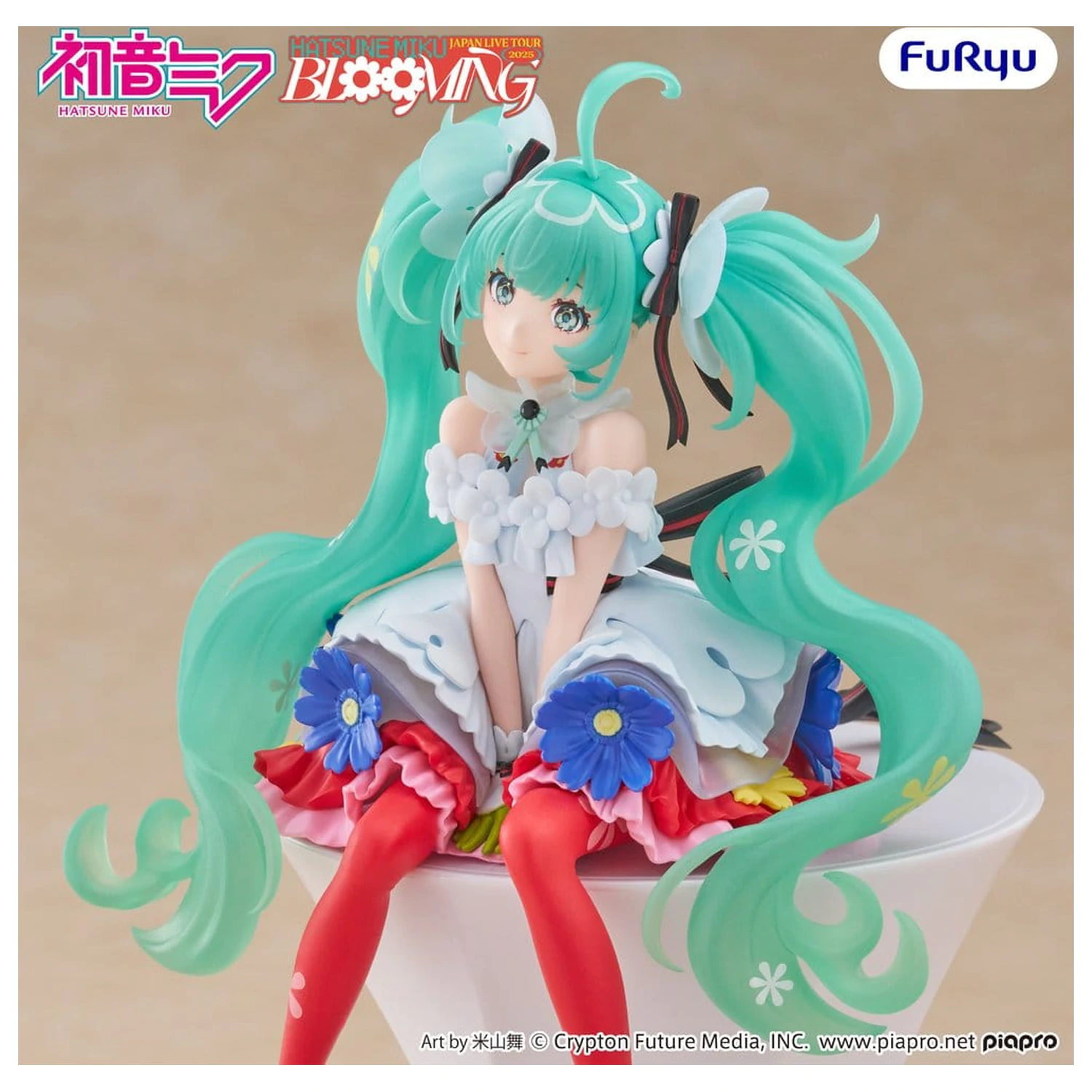 Hatsune Miku Noodle Stopper statuie din PVC Hatsune Miku Japan Live Tour 2025 Blooming 14 cm poza produsului