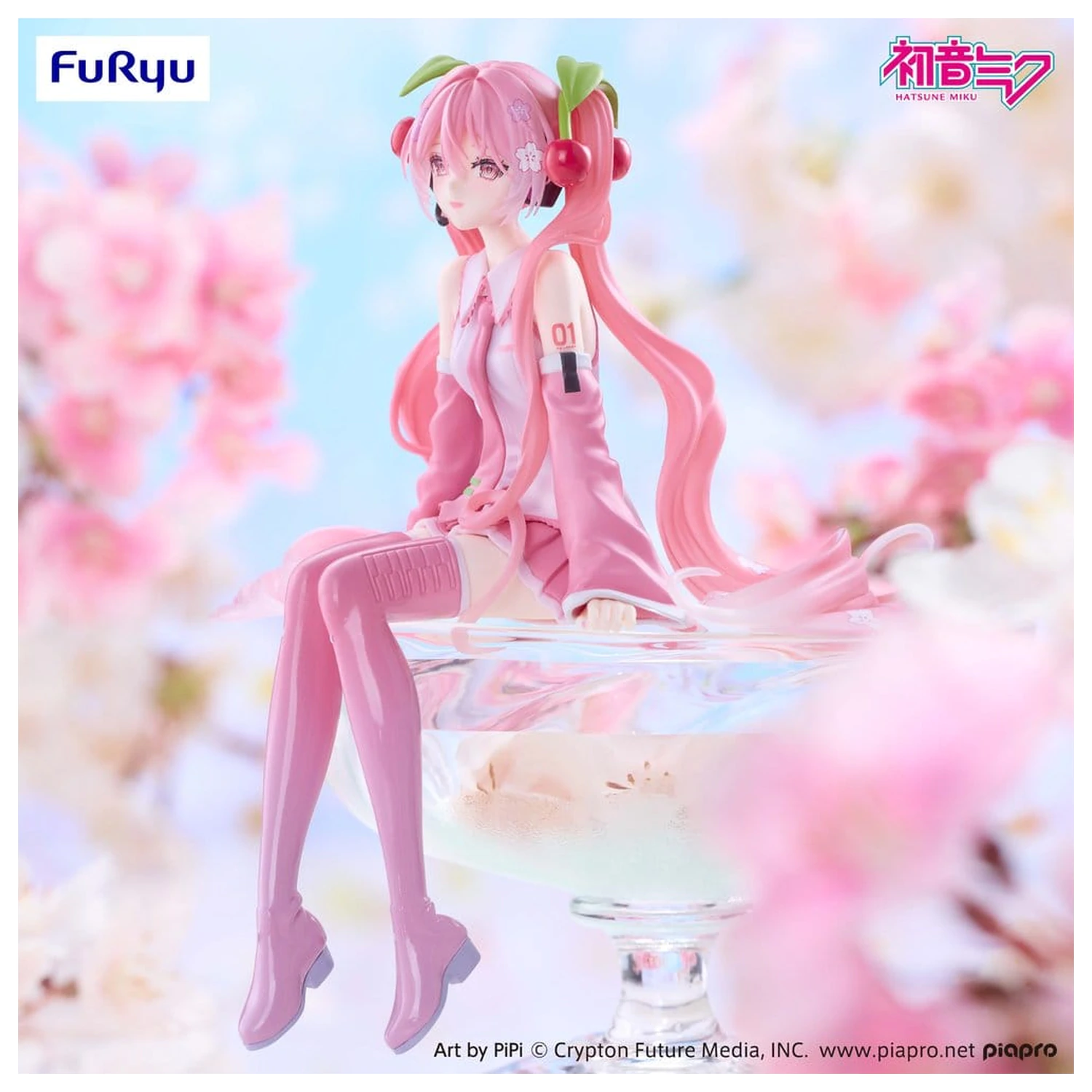 Figurina PVC Hatsune Miku Noodle Stopper Sakura Miku 2026 Smile Ver. 14 cm poza produsului