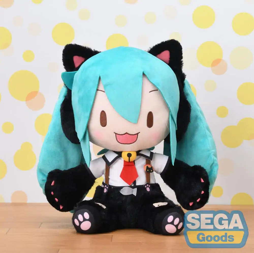 Hatsune Miku Project Diva Arcade Future Tone Fuwa Petit Figurina de plus Hatsune Miku Kitty Cat LL 30 cm poza produsului