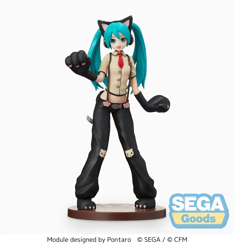 Statuie PVC Hatsune Miku Project DIVA Arcade Future Tone SPM Hatsune Miku Pisică 23 cm poza produsului