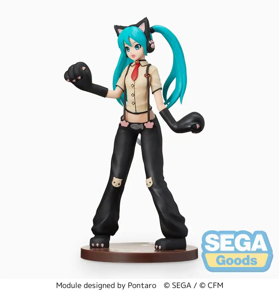 Statuie PVC Hatsune Miku Project DIVA Arcade Future Tone SPM Hatsune Miku Pisică 23 cm poza produsului