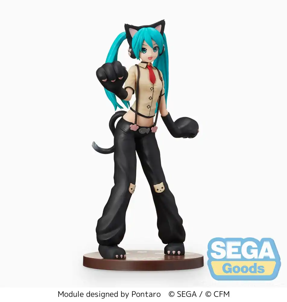 Statuie PVC Hatsune Miku Project DIVA Arcade Future Tone SPM Hatsune Miku Pisică 23 cm poza produsului