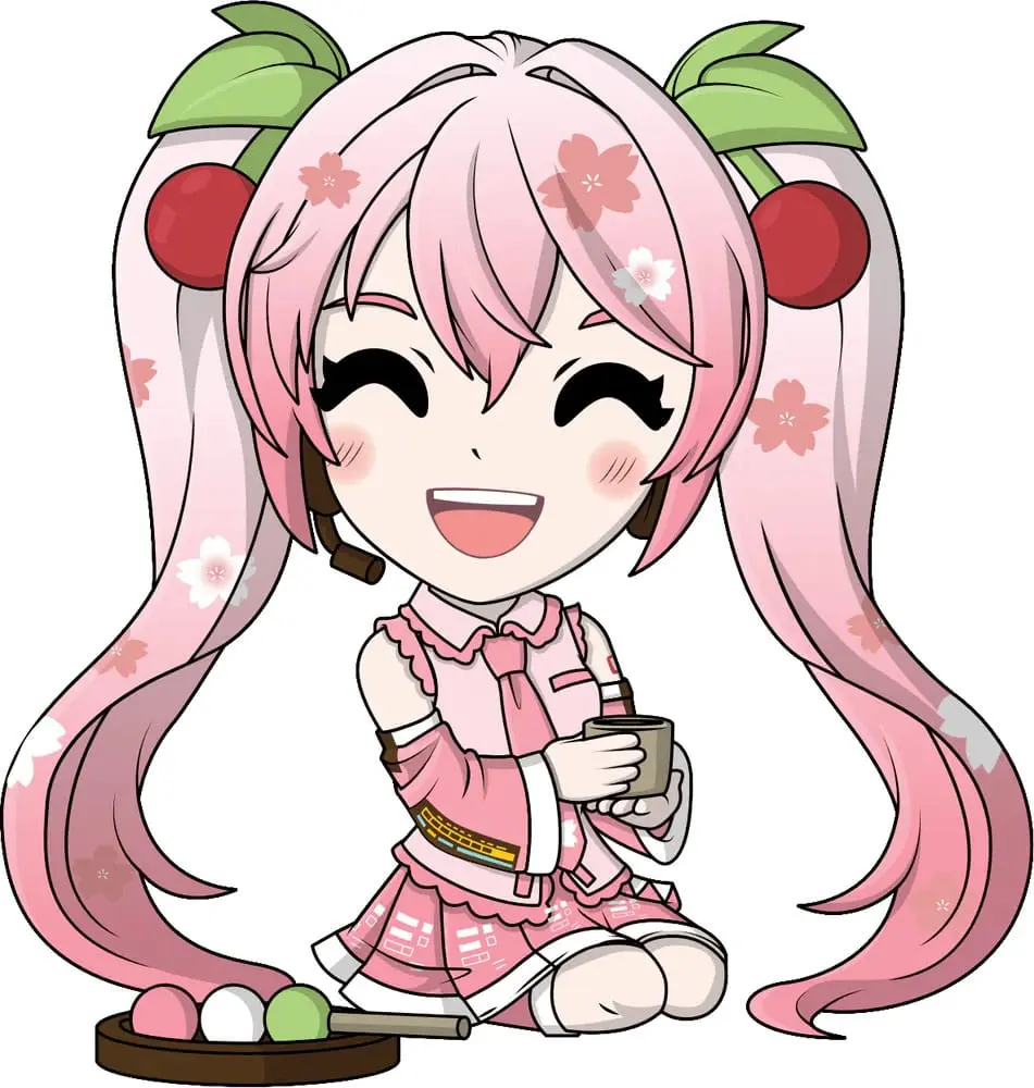 Figura din vinil Hatsune Miku Sakura Miku 9 cm poza produsului