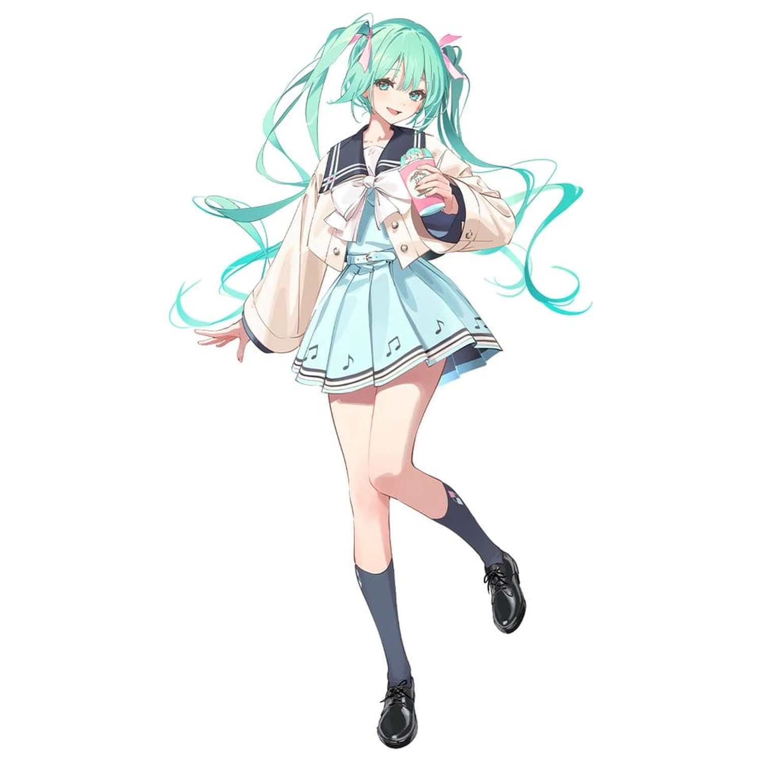 Hatsune Miku Sweet School Life Figurina PVC Pure Version 18 cm poza produsului